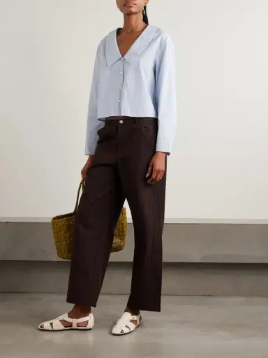 Deiji Studios Striped Organic Cotton Shirt | Thumbnail 2 Deiji Studios Striped Organic Cotton Shirt | Thumbnail 2