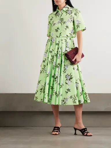Emilia Wickstead Rhea Floral-print Cotton-poplin Midi Skirt | Thumbnail 2 Emilia Wickstead Rhea Floral-print Cotton-poplin Midi Skirt | Thumbnail 2