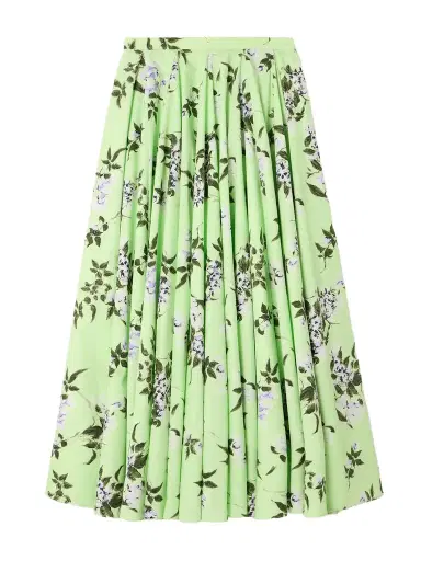 Emilia Wickstead Rhea Floral-print Cotton-poplin Midi Skirt | Thumbnail 1 Emilia Wickstead Rhea Floral-print Cotton-poplin Midi Skirt | Thumbnail 1