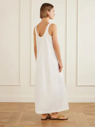 TOTEME Cotton-poplin Midi Dress | Thumbnail 3 TOTEME Cotton-poplin Midi Dress | Thumbnail 3