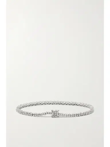 Suzanne Kalan 18-karat White Gold Diamond Tennis Bracelet | Thumbnail 3 Suzanne Kalan 18-karat White Gold Diamond Tennis Bracelet | Thumbnail 3
