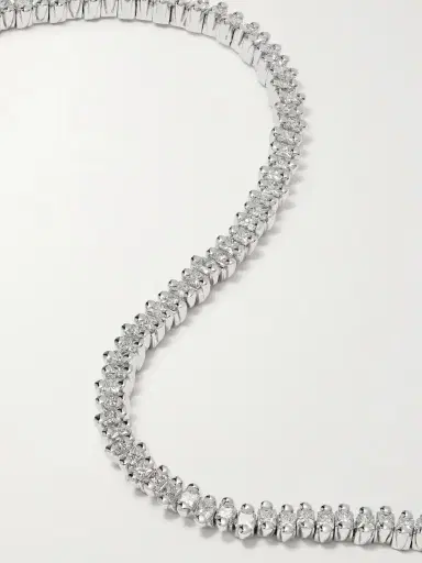 Suzanne Kalan 18-karat White Gold Diamond Tennis Bracelet | Thumbnail 4 Suzanne Kalan 18-karat White Gold Diamond Tennis Bracelet | Thumbnail 4