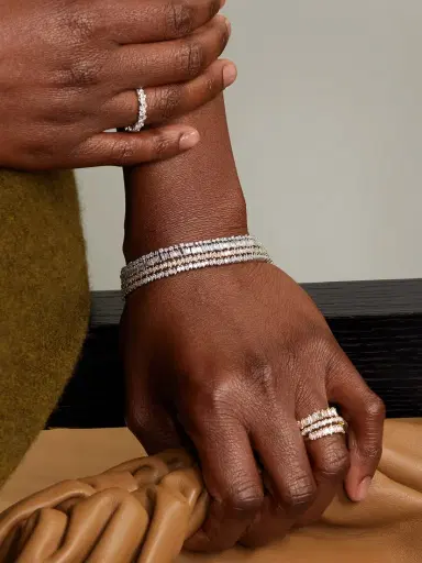 Suzanne Kalan 18-karat White Gold Diamond Tennis Bracelet | Thumbnail 5 Suzanne Kalan 18-karat White Gold Diamond Tennis Bracelet | Thumbnail 5