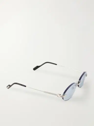 Cartier Eyewear Rounded-frame Metal Sunglasses | Thumbnail 3 Cartier Eyewear Rounded-frame Metal Sunglasses | Thumbnail 3