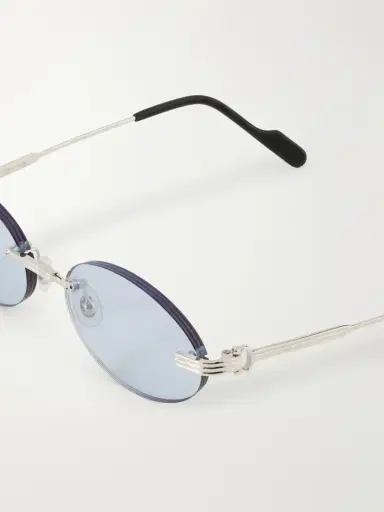 Cartier Eyewear Rounded-frame Metal Sunglasses | Thumbnail 4 Cartier Eyewear Rounded-frame Metal Sunglasses | Thumbnail 4