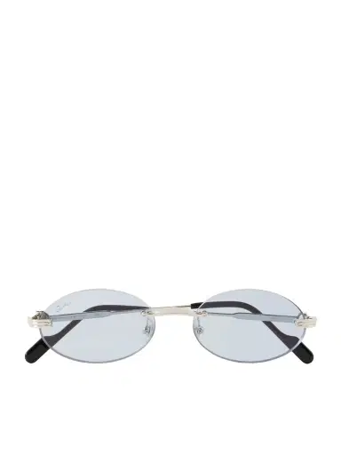 Cartier Eyewear Rounded-frame Metal Sunglasses | Thumbnail 1 Cartier Eyewear Rounded-frame Metal Sunglasses | Thumbnail 1