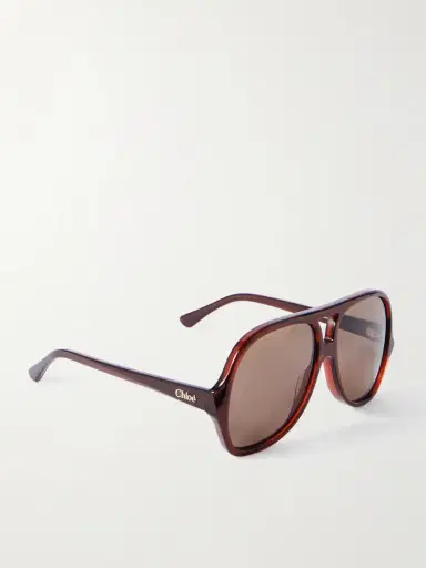 Chloé Salomé Aviator-style Acetate Sunglasses | Thumbnail 3 Chloé Salomé Aviator-style Acetate Sunglasses | Thumbnail 3