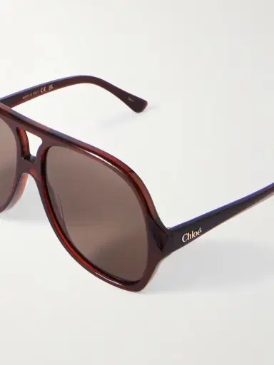 Chloé Salomé Aviator-style Acetate Sunglasses | Thumbnail 4 Chloé Salomé Aviator-style Acetate Sunglasses | Thumbnail 4