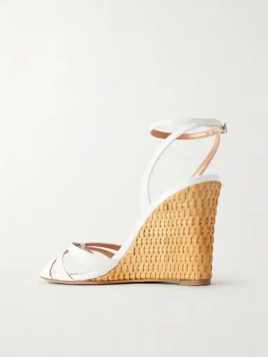 Aquazzura Tati 85 Leather Wedge Sandals | Thumbnail 3 Aquazzura Tati 85 Leather Wedge Sandals | Thumbnail 3