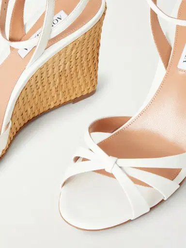 Aquazzura Tati 85 Leather Wedge Sandals | Thumbnail 5 Aquazzura Tati 85 Leather Wedge Sandals | Thumbnail 5