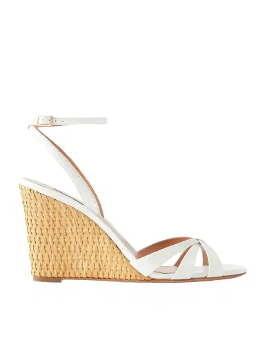 Aquazzura Tati 85 Leather Wedge Sandals | Thumbnail 1 Aquazzura Tati 85 Leather Wedge Sandals | Thumbnail 1