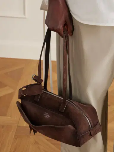 Balenciaga Carrie Small Suede Shoulder Bag | Thumbnail 6 Balenciaga Carrie Small Suede Shoulder Bag | Thumbnail 6