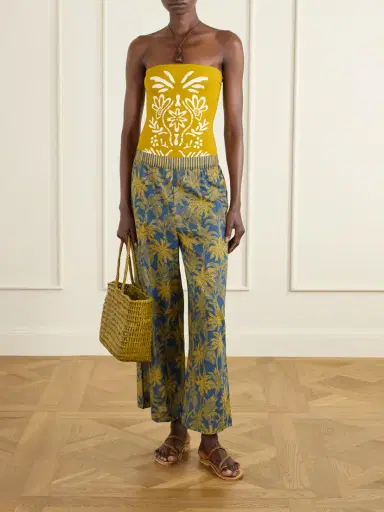 Eres Itinerant Printed Cotton-voile Straight-leg Pants | Thumbnail 2 Eres Itinerant Printed Cotton-voile Straight-leg Pants | Thumbnail 2