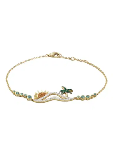 Yvonne Léon La Plage 9-karat Gold Multi-stone Bracelet | Thumbnail 1 Yvonne Léon La Plage 9-karat Gold Multi-stone Bracelet | Thumbnail 1