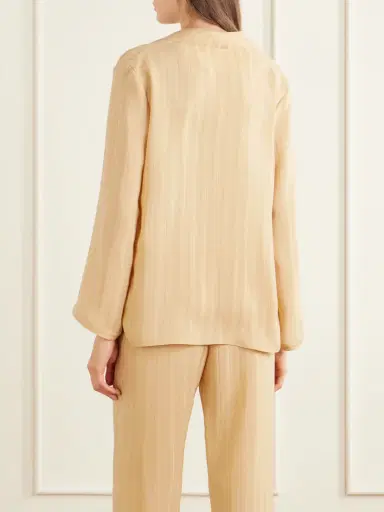 Saint Laurent Striped Silk-jacquard Shirt | Thumbnail 3 Saint Laurent Striped Silk-jacquard Shirt | Thumbnail 3