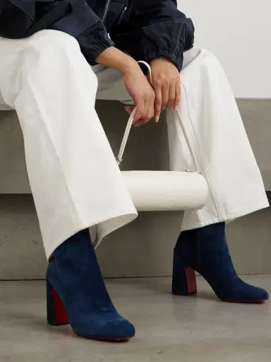 Christian Louboutin Turela 85 Suede Ankle Boots | Thumbnail 2 Christian Louboutin Turela 85 Suede Ankle Boots | Thumbnail 2