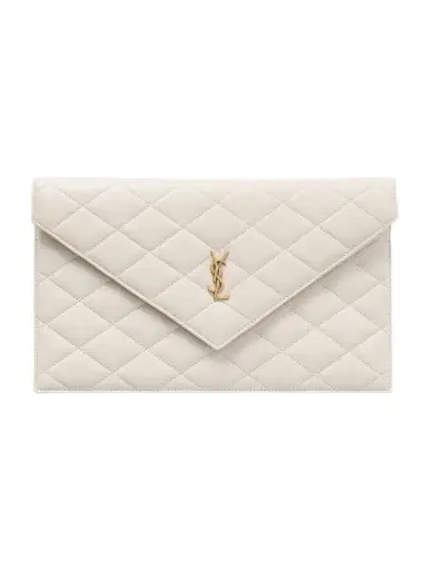 Saint Laurent Paris Matelassé Leather Pouch | Thumbnail 1 Saint Laurent Paris Matelassé Leather Pouch | Thumbnail 1