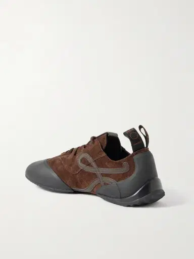 Loewe Grip Tpu And Leather-trimmed Suede Sneakers | Thumbnail 3 Loewe Grip Tpu And Leather-trimmed Suede Sneakers | Thumbnail 3