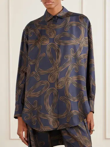 Loewe + Paula's Ibiza Anagram-printed Silk-twill Shirt | Thumbnail 3 Loewe + Paula's Ibiza Anagram-printed Silk-twill Shirt | Thumbnail 3