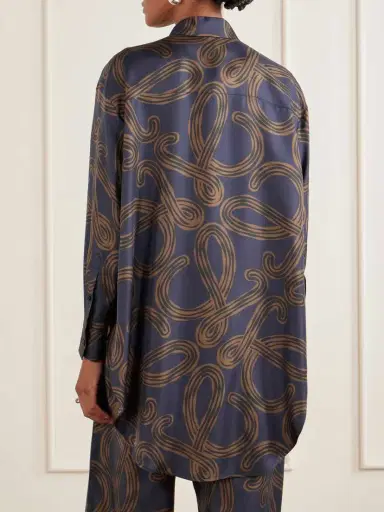 Loewe + Paula's Ibiza Anagram-printed Silk-twill Shirt | Thumbnail 4 Loewe + Paula's Ibiza Anagram-printed Silk-twill Shirt | Thumbnail 4