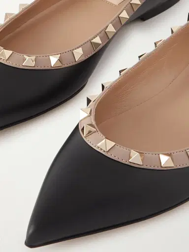 Valentino Garavani Rockstud Leather Point-toe Flats | Thumbnail 4 Valentino Garavani Rockstud Leather Point-toe Flats | Thumbnail 4