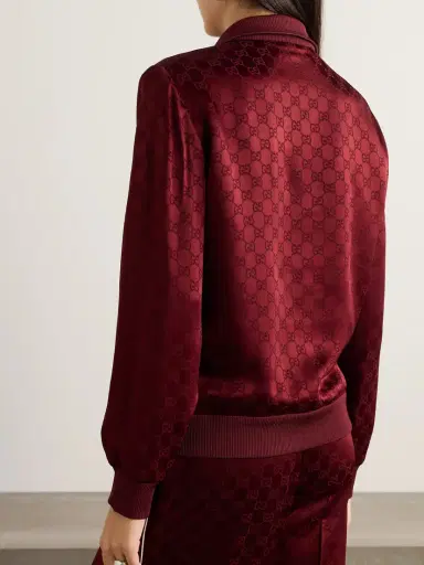 Gucci Satin-jacquard Track Jacket | Thumbnail 4 Gucci Satin-jacquard Track Jacket | Thumbnail 4
