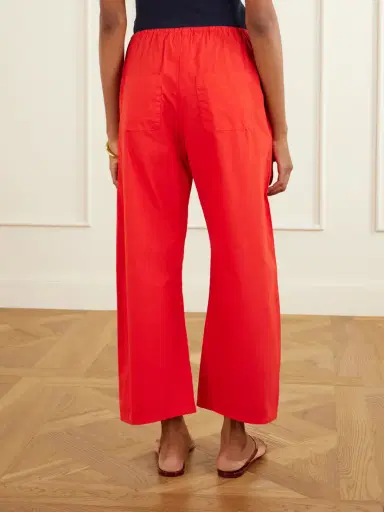 LESET Kyoto Cotton-poplin Low-rise Wide-leg Pants | Thumbnail 4 LESET Kyoto Cotton-poplin Low-rise Wide-leg Pants | Thumbnail 4
