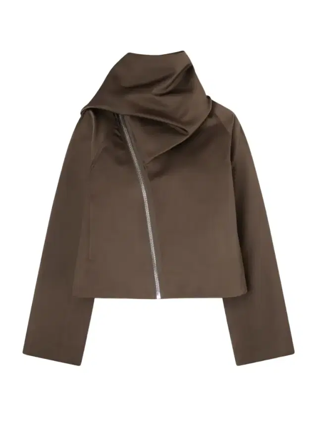 Cropped Scarf Flight Satin-shell Jacket Cropped Scarf Flight Satin-shell Jacket