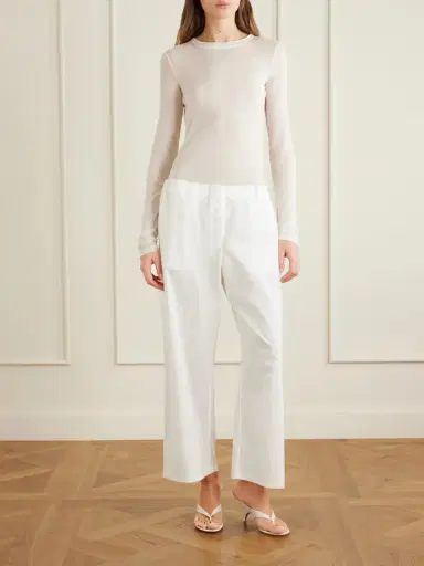 COLLEEN ALLEN Cotton-voile Wide-leg Pants | Thumbnail 2 COLLEEN ALLEN Cotton-voile Wide-leg Pants | Thumbnail 2