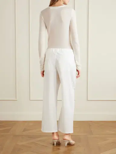 COLLEEN ALLEN Cotton-voile Wide-leg Pants | Thumbnail 3 COLLEEN ALLEN Cotton-voile Wide-leg Pants | Thumbnail 3