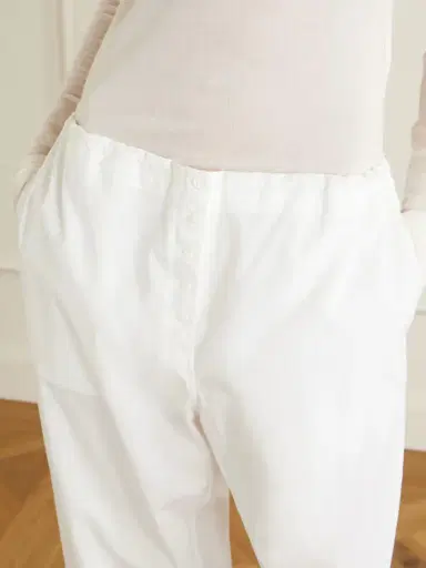 COLLEEN ALLEN Cotton-voile Wide-leg Pants | Thumbnail 4 COLLEEN ALLEN Cotton-voile Wide-leg Pants | Thumbnail 4