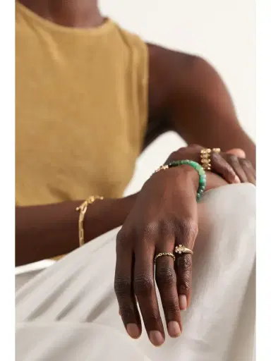 Sydney Evan Marquis Eternity 14-karat Gold Emerald Ring | Thumbnail 4 Sydney Evan Marquis Eternity 14-karat Gold Emerald Ring | Thumbnail 4