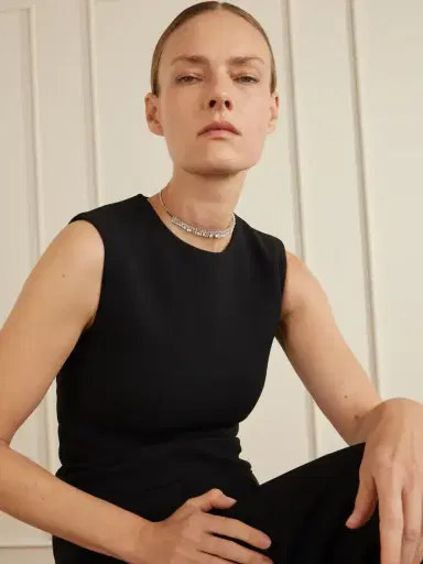 Suzanne Kalan 18-karat White Gold Diamond Necklace | Thumbnail 2 Suzanne Kalan 18-karat White Gold Diamond Necklace | Thumbnail 2