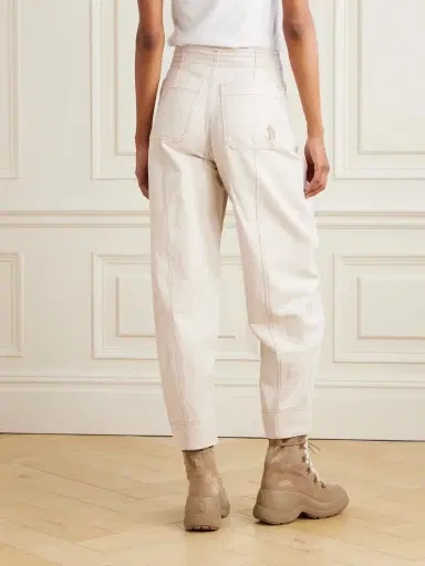 Moncler Grenoble Eyelet-embellished Cotton And Linen-blend Canvas Tapered Cargo Pants - Beige | Thumbnail 4 Moncler Grenoble Eyelet-embellished Cotton And Linen-blend Canvas Tapered Cargo Pants - Beige | Thumbnail 4