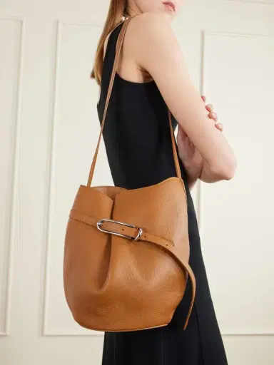Liffner Belted Leather Bucket Bag | Thumbnail 3 Liffner Belted Leather Bucket Bag | Thumbnail 3