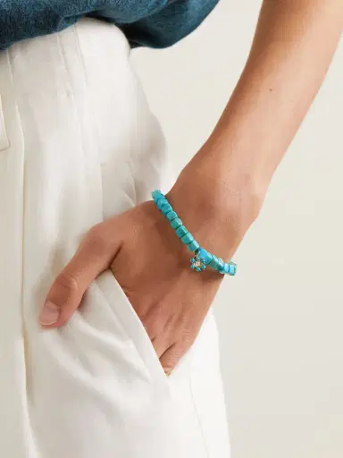 Sydney Evan Eye 14-karat Gold Turquoise Bracelet - Sky blue | Thumbnail 2 Sydney Evan Eye 14-karat Gold Turquoise Bracelet - Sky blue | Thumbnail 2