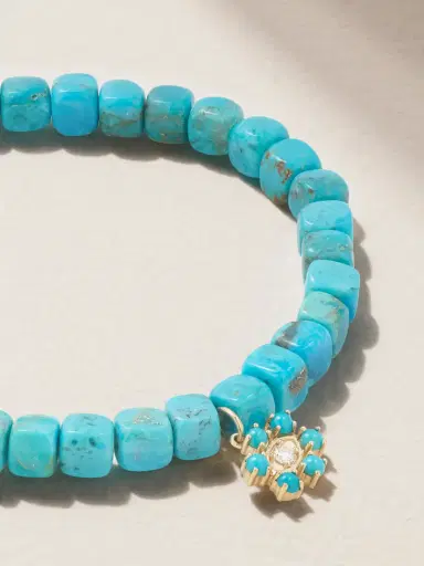 Sydney Evan Eye 14-karat Gold Turquoise Bracelet - Sky blue | Thumbnail 4 Sydney Evan Eye 14-karat Gold Turquoise Bracelet - Sky blue | Thumbnail 4