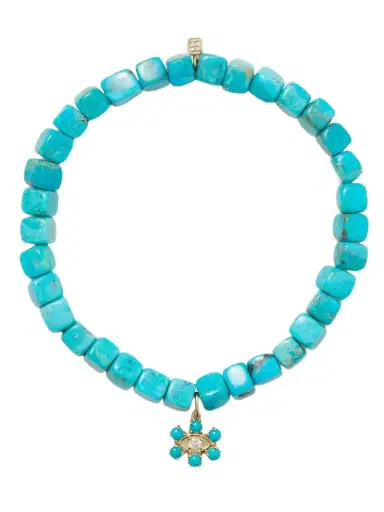Sydney Evan Eye 14-karat Gold Turquoise Bracelet - Sky blue | Thumbnail 1 Sydney Evan Eye 14-karat Gold Turquoise Bracelet - Sky blue | Thumbnail 1