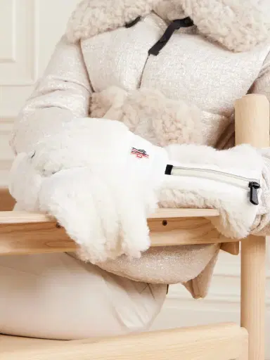 Moncler Grenoble Shearling And Suede Ski Gloves | Thumbnail 2 Moncler Grenoble Shearling And Suede Ski Gloves | Thumbnail 2