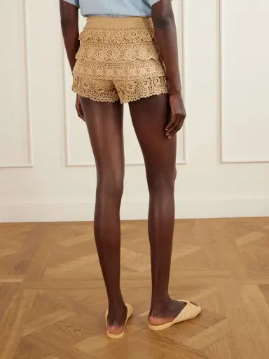 Loewe + Paula’s Ibiza Ruffled Crocheted Cotton Drawstring Shorts | Thumbnail 4 Loewe + Paula’s Ibiza Ruffled Crocheted Cotton Drawstring Shorts | Thumbnail 4