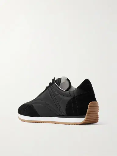 TOTEME Sport Suede-trimmed Shell Sneakers | Thumbnail 3 TOTEME Sport Suede-trimmed Shell Sneakers | Thumbnail 3