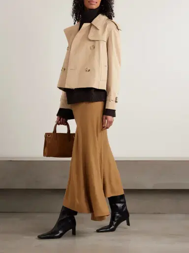 Burberry Double-breasted Cotton-gabardine Trench Coat - Beige | Thumbnail 2 Burberry Double-breasted Cotton-gabardine Trench Coat - Beige | Thumbnail 2