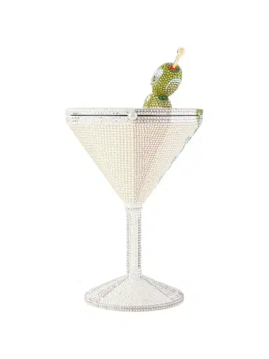 Judith Leiber Couture Martini Crystal-embellished Gold- And Silver-tone Clutch | Thumbnail 1 Judith Leiber Couture Martini Crystal-embellished Gold- And Silver-tone Clutch | Thumbnail 1