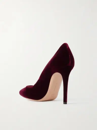 Gianvito Rossi Gianvito 105 Velvet Pumps | Thumbnail 3 Gianvito Rossi Gianvito 105 Velvet Pumps | Thumbnail 3