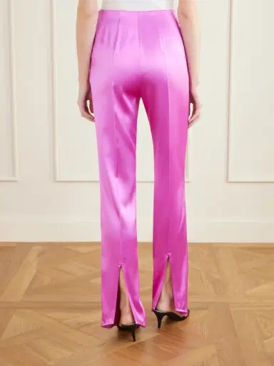 Valentino Garavani Silk-blend Duchesse Straight-leg Pants | Thumbnail 4 Valentino Garavani Silk-blend Duchesse Straight-leg Pants | Thumbnail 4