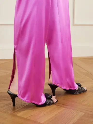 Valentino Garavani Silk-blend Duchesse Straight-leg Pants | Thumbnail 5 Valentino Garavani Silk-blend Duchesse Straight-leg Pants | Thumbnail 5