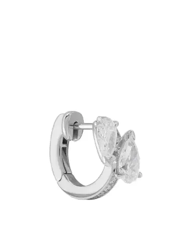 Repossi Serti Sur Vide 14-karat White Gold Diamond Single Earring | Thumbnail 1 Repossi Serti Sur Vide 14-karat White Gold Diamond Single Earring | Thumbnail 1