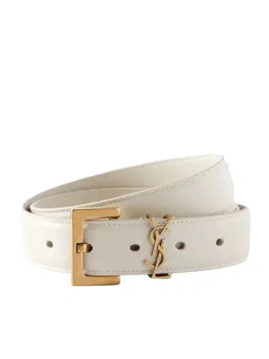 Saint Laurent Cassandre Leather Belt | Thumbnail 1 Saint Laurent Cassandre Leather Belt | Thumbnail 1
