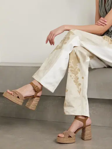 Christian Louboutin Calakala 70 Nubuck And Suede Espadrille Platform Sandals | Thumbnail 2 Christian Louboutin Calakala 70 Nubuck And Suede Espadrille Platform Sandals | Thumbnail 2