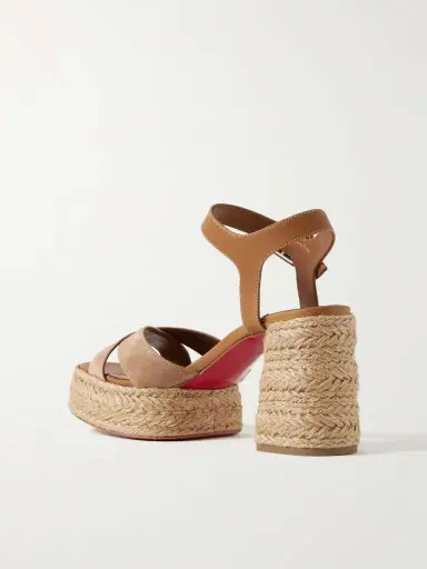Christian Louboutin Calakala 70 Nubuck And Suede Espadrille Platform Sandals | Thumbnail 3 Christian Louboutin Calakala 70 Nubuck And Suede Espadrille Platform Sandals | Thumbnail 3